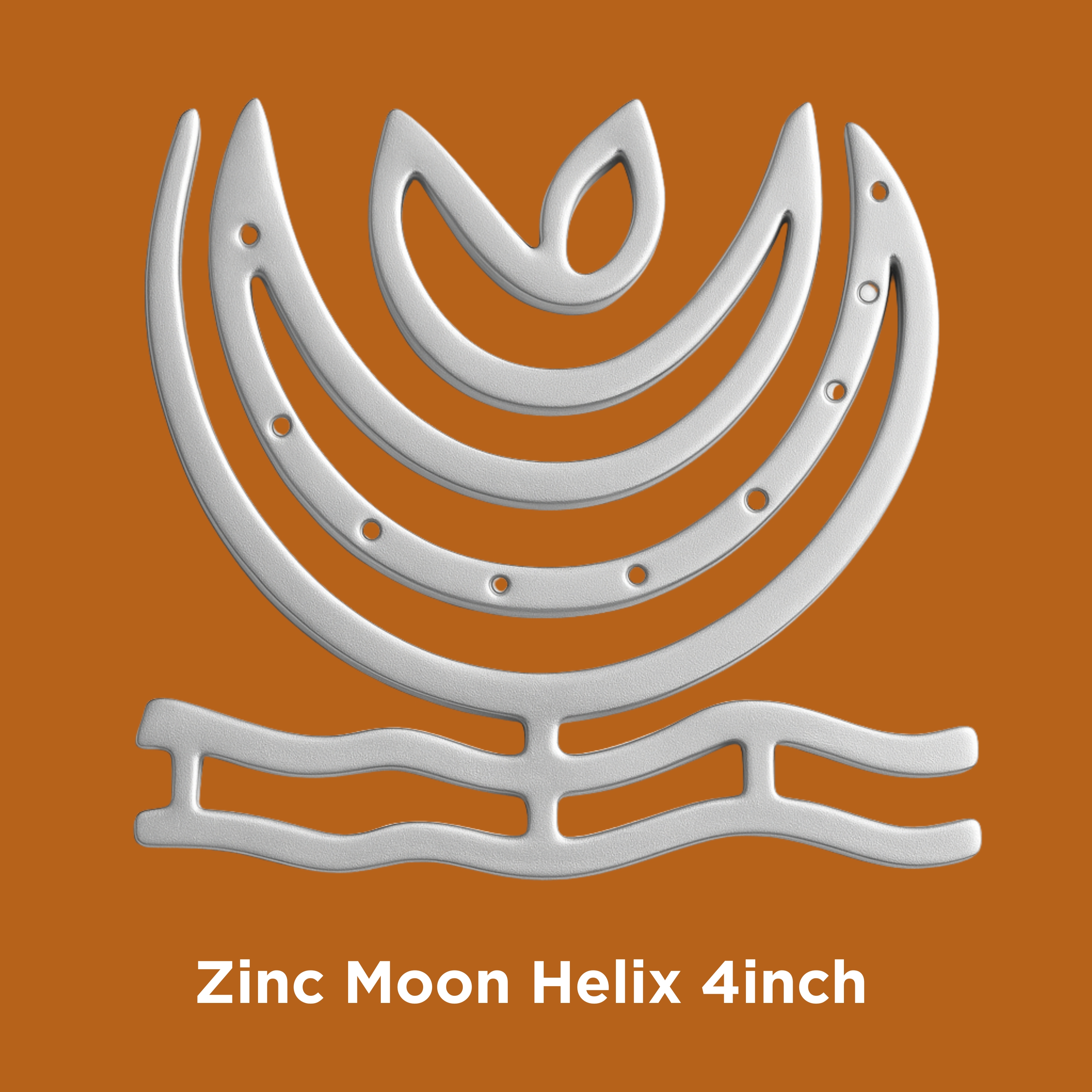 Zinc Moon Helix 4inch